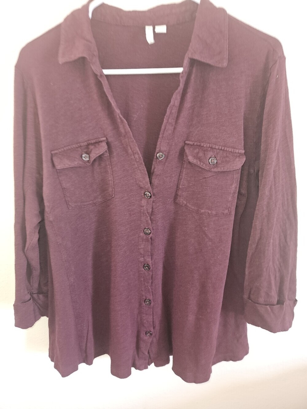 Cato Womans Button Up 3/4 Sleeve Blouse Size 18/20w